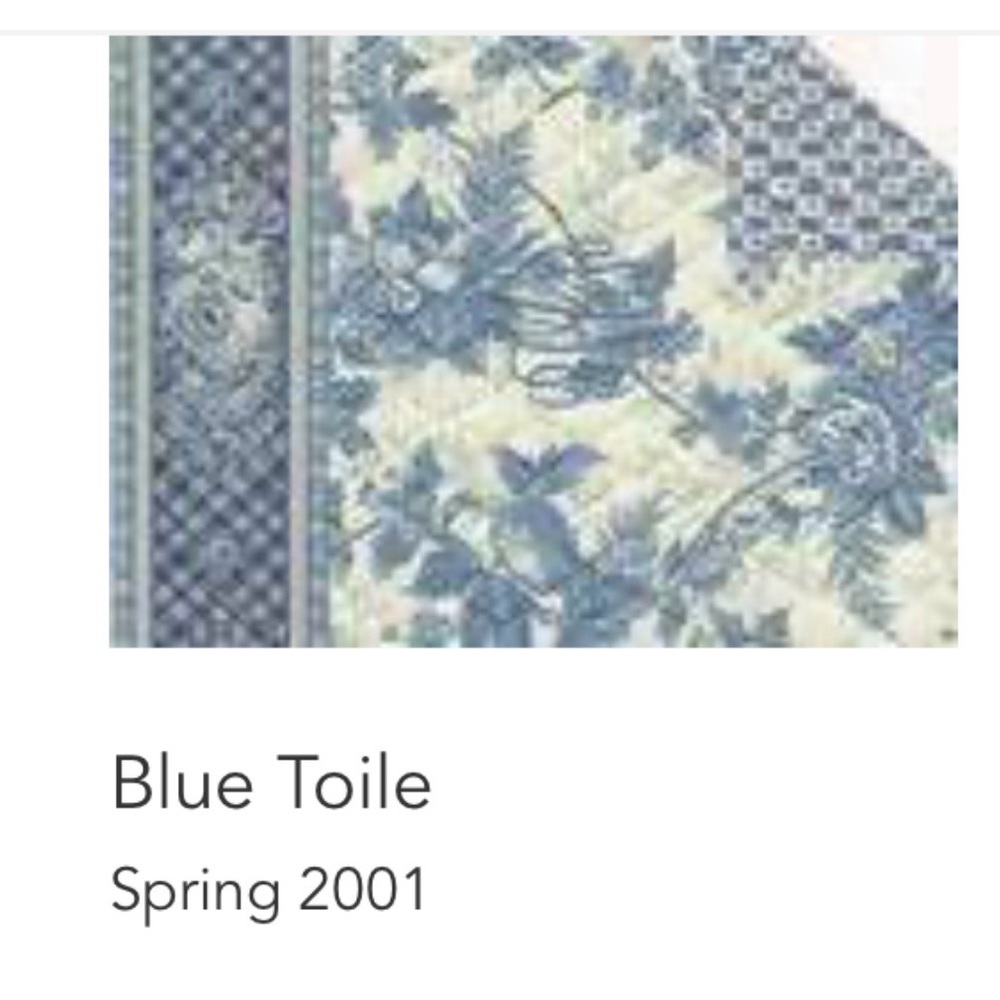 Vintage Vera Bradley Placemats in BLUE TOILE NEW/EUC RARE HTF. SIX!! - Picture 6 of 6